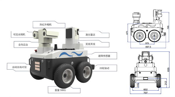 智能發電廠巡檢機器人